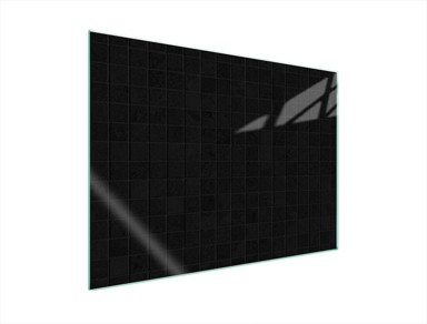 TMK Staklena zaštita za štednjak ili ploču za kuhanje 70x52, black