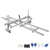 VEVOR Lančana pila s mlinom i vodilicom za tračnice 915x312x473 mm, srebrna