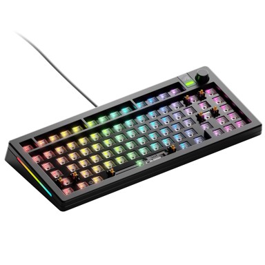 GLORIOUS Gaming tipkovnica GMMK 3 75 % Custom, Barebone, ANSI-Layout, crna - GLO-KB-GMMK3-75-BB-W-BLK-US