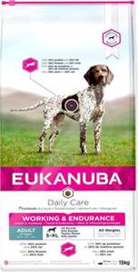 EUKANUBA Hrana za pse Daily Care Adult Working & Endurance 15 kg, perad