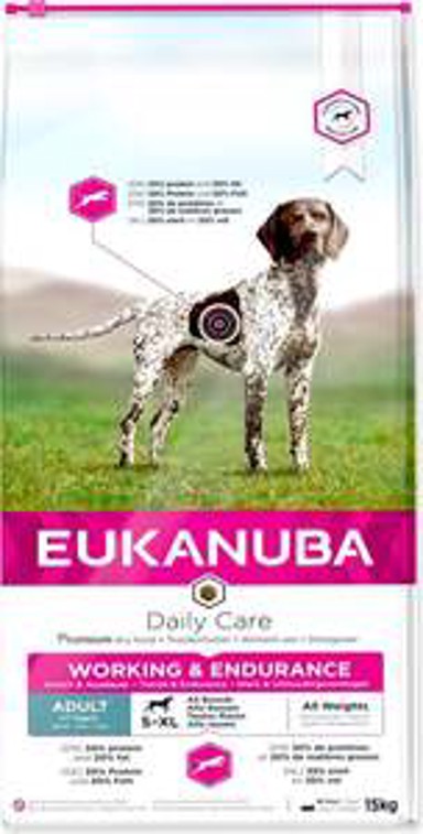 EUKANUBA Hrana za pse Daily Care Adult Working & Endurance 15 kg, perad