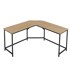 Kutni stol za ured LWD073B11, sonoma
