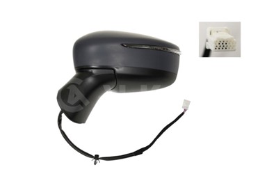 ALKAR Retrovizor Nissan Note 06-13, lijevi, 13-, električni, grijani, žmigavac