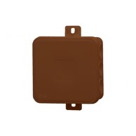 F-ELEKTRO Hermetička kutija V7, termoplastika 100 x 100 x 41 IP54, smeđa - klik, 12 izbijajućih otvora F1.0295