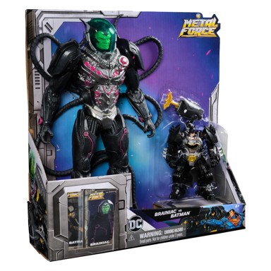 Figura BATMAN METAL FORCE BRAINIAC VS BATMAN