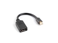 LANBERG Adapter Mini DisplayPort na DisplayPort (kabel 10 cm), crna