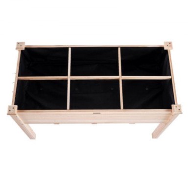 VEVOR Povišeni vrtni krevet 120x58x76 cm, smeđa