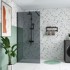 STIL Tuš kabina WALK IN 90x200 cm grey