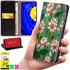 BLUEMOON Futrola tipa novčanik za Motorola Moto E15 / Moto G05 - maska s otiskom + staklo 9H