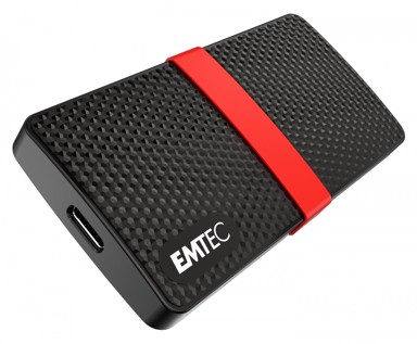 EMTEC Vanjski SSD disk X200, 128 GB, USB-C 3.2 Gen 1, crna