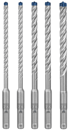 BOSCH Professional 5-dijelni set svrdla za udarne bušilice Expert SDS plus-7X, 6/6/8/8/10 mm (2608900198)