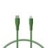 KSIX Kabel Soft USB-C na Lightning za prijenos podataka, 1 m, zeleni