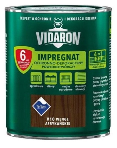 VIDARON Zaštitni i dekorativni impregnacijski premaz afrički wenge V10 0,7L