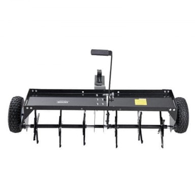 VEVOR Aerator za travnjak, vučeni čepni tip, 1275 x 980 x 885 mm, crna