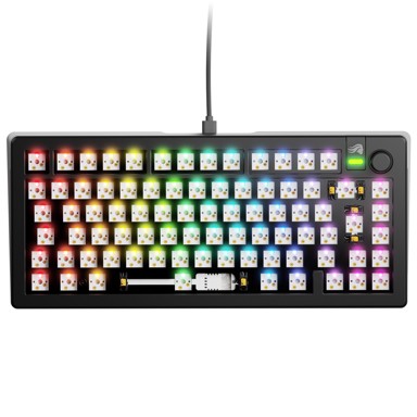 GLORIOUS Gaming tipkovnica GMMK 3 75 % Custom, Barebone, ISO-Layout, crna - GLO-KB-GMMK3-75-BB-W-BLK-ISO