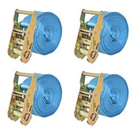 Trake za Vezanje Tereta 4 kom 2 Tone 6mx38mm Plave