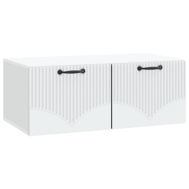 TV zidni ormar, 78,5 x 41 x 30 cm, konstruirano drvo, bijela