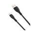 XO Kabel NB185, USB na Lightning, 1 m, 6 A, crna