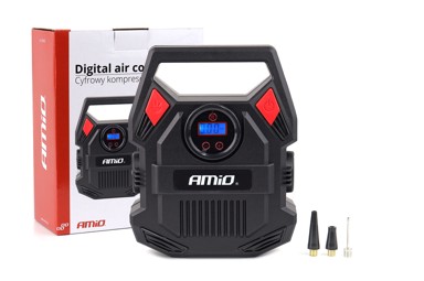 AMIO Kompresor za pumpanje guma digitalni s LED svjetlom ACOMP-16AMiO, 12V