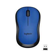 LOGITECH Miš M220 Silent, plavi, optički, bežični, USB