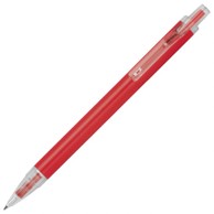 MACMA Kemijska olovka, 1547305, Eugene, aluminijska s prozirnom klipsom, crvena