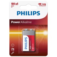 PHILIPS Baterija Power Alkaline 9V