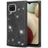 Šljokicasta maskica Kvadratna za Samsung Galaxy A12 / M12 / A12 2021, crna