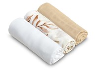 SENSILLO Set, muslin pelene 3 komada, bež