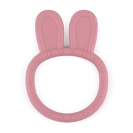 PETITEMARS Silikonska grickalica za zube Bunny 0 m+, Dusty Rose