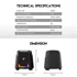 FANTECH Gaming zvučnik HELLSCREAM GS205, 3,5 mm + USB, RGB, crna