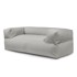 SLOWDOWN Svijetlo siva vreća za sjedenje od bouclé tkanine Sofa MooG 