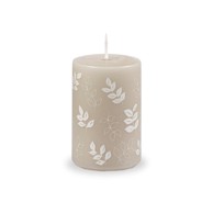 UNIPAR Sivo-bež svijeća Pure Beauty, 18 h