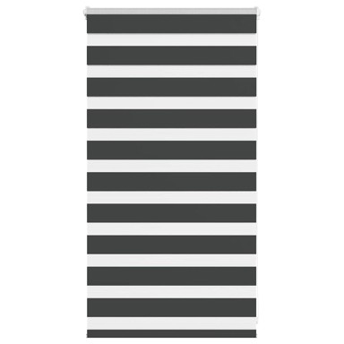 Zebra zavjesa 70x100 cm, širina tkanine 65,9 cm, poliester, crna