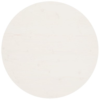 Ploča za stol Ø 90 × 2,5 cm, masivna borovina, bijela