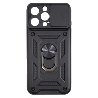 MAXMOBILE Maskica za iPhone 16 Pro Max, s prstenom, crna
