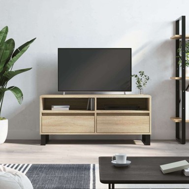 TV ormarić, 100 x 34.5 x 44.5 cm, konstruirano drvo, sonoma hrast