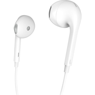 HAMA Slušalice Glow, žične, in-ear, za pozive i glazbu, bijela