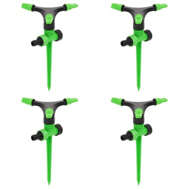 Rotirajuće prskalice 4 kom 16×13,5×25,5 cm ABS i PP, zeleno-crne