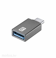 CELLULARLINE Auto punjač adapter USB-C - USB-A