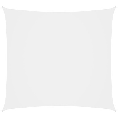 Jedro za zaštitu od sunca od tkanine četvrtasto 4 x 4 m bijelo