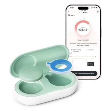 MOMCOZY Pametni toplomjer za bebe, T31, nosivi, Bluetooth