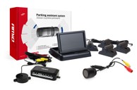 AMIO Parking senzori, 4 kom, crni, za kAMIOne, TFT02 4,3'' zaslon, buzzer, HD-301-IR kamera za rikverc