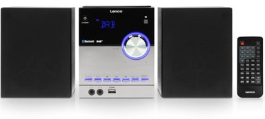 LENCO Mini linija MC-150, BT, CD/MP3, srebrno/crna