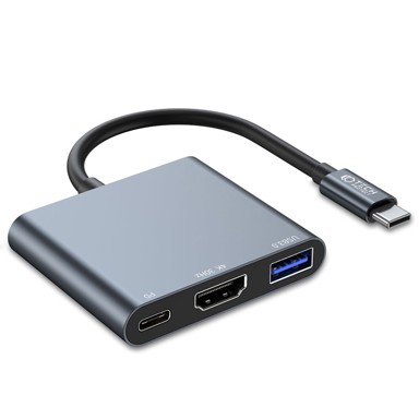 TECH-PROTECT USB hub V1 3-u-1, USB-C na USB + USB-C + HDMI, 13cm