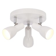 CANDELLUX LIGHTING Bijela stropna svjetiljka s metalnim sjenilom 29x29 cm Picardo 