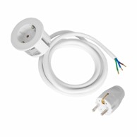 BACHMANN Ugradbena utičnica PIX 1x220V bijela 2 m 926.301