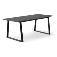 HAMMEL FURNITURE Crni proširiv blagovaonski stol s crnom pločom stola 100x210 cm Meza