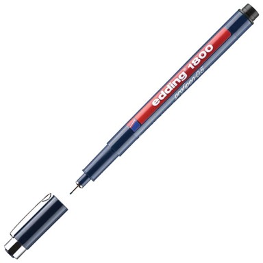 EDDING Flomaster 1800 za tehničko crtanje profipen 0,5mm, crna