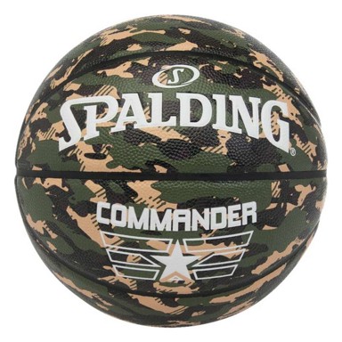 SPALDING Košarkaška lopta Commander Camo, sintetska, zeleno-maslinasta