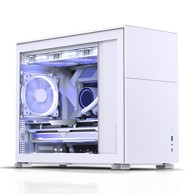 JONSBO Kućište D31, micro tower, micro-ATX, kaljeno staklo, bijelo
